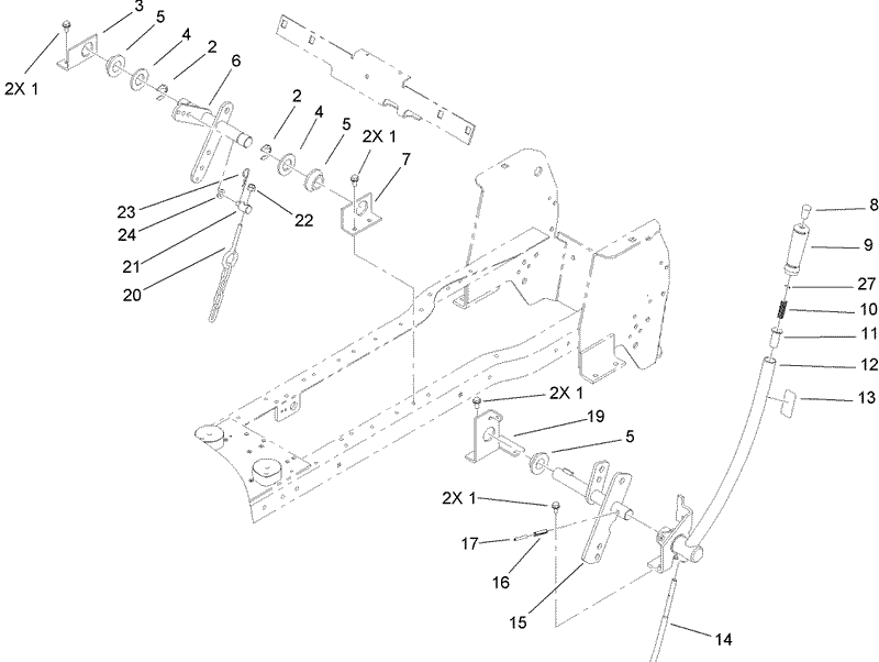 Manual Lift Lever Assembly