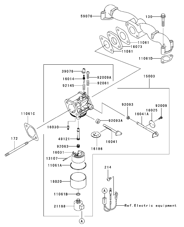 Carburetor Assembly Kawasaki FH580V AS06
