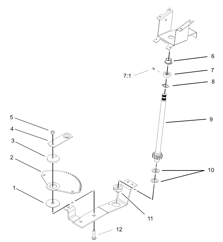 Lower Steering Wheel and Tilt Assembly