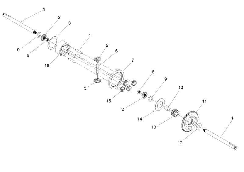 Differential Gear Assembly Transaxle Assembly No 104 4310