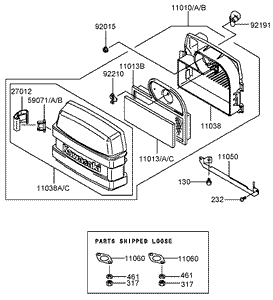 Air FilterMuffler Assembly Kawasaki FH541V-BS04