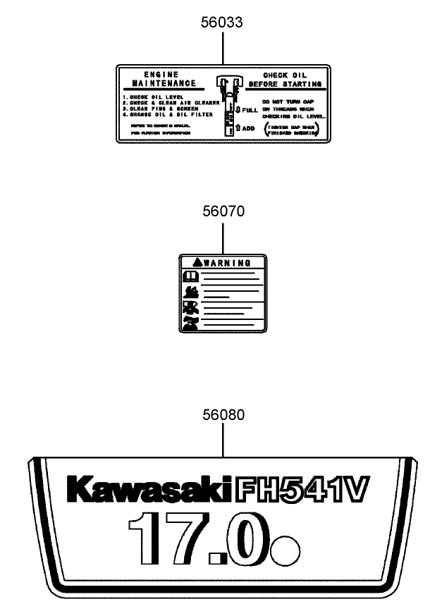 Decal Assembly Kawasaki FH541V BS04
