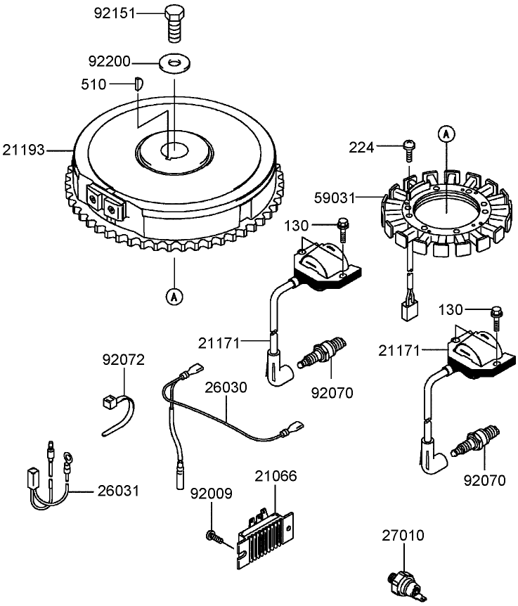 Electric Equipment Assembly Kawasaki FH541V BS04
