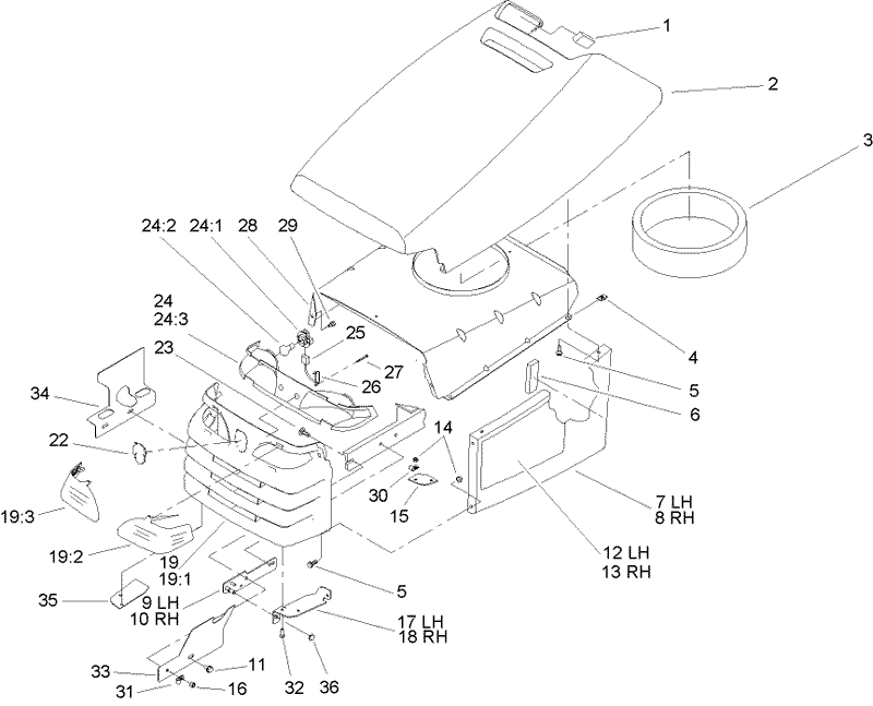 Hood and Grill Assembly