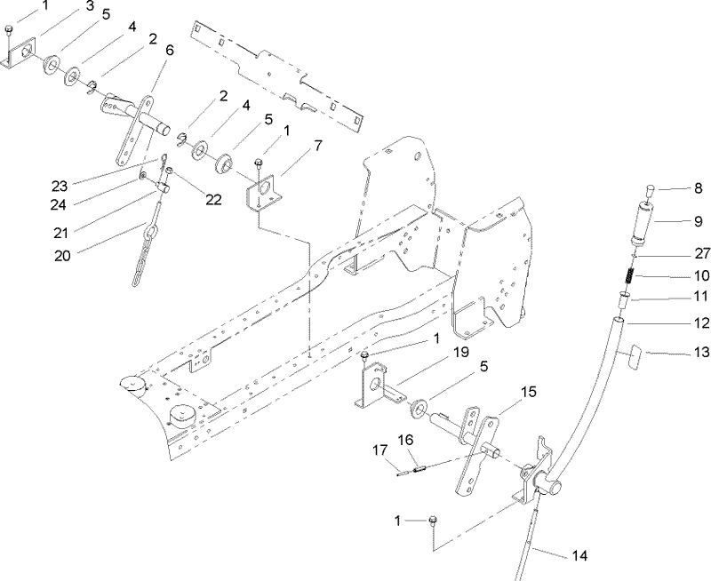 Manual Lift Lever Assembly