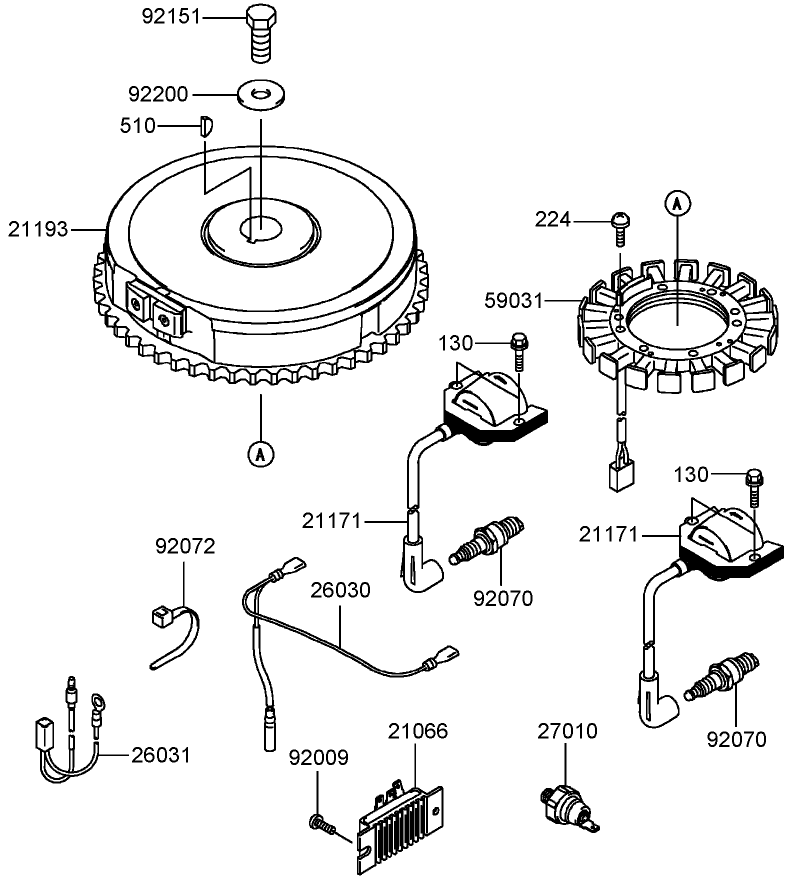 Electric Equipment Assembly Kawasaki FH541V DS04