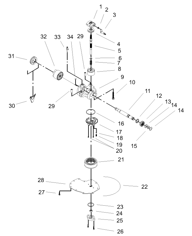 Cylinder Block Assembly Transaxle Assembly No 104 4310