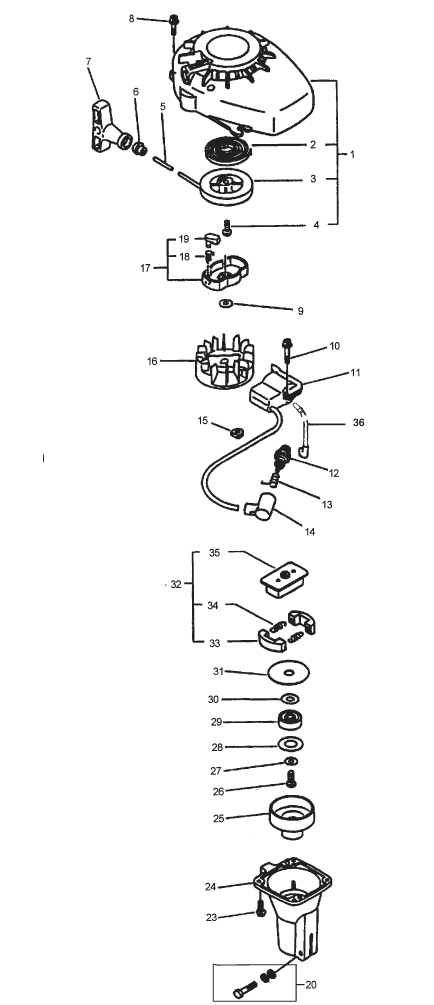 Starter Pawl Catcher and Clutch Assembly