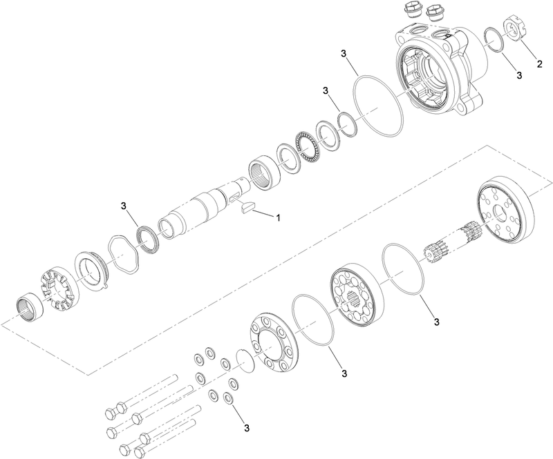 Hydraulic Motor Assembly No 112 8357 CCW