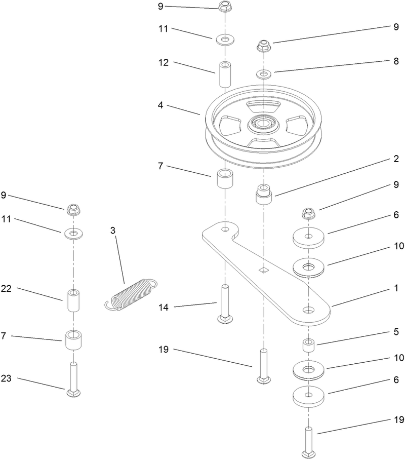 Spring Idler Assembly No 114 1812