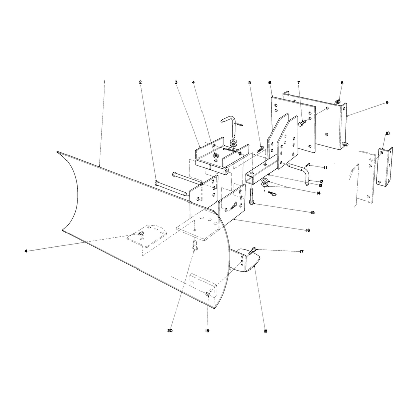 Grader Blade Assembly Model No. 59099 (optional)