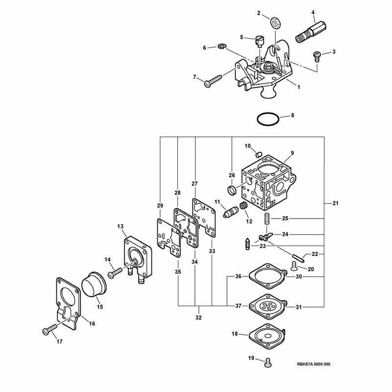 Carburetor -- RB-K57A