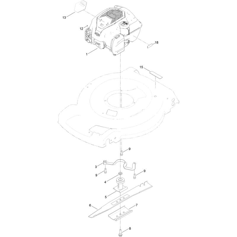 Engine and Blade Assembly