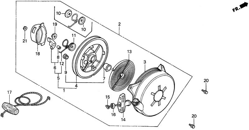FR500   RECOIL STARTER