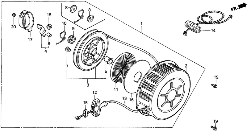 FR700   RECOIL STARTER