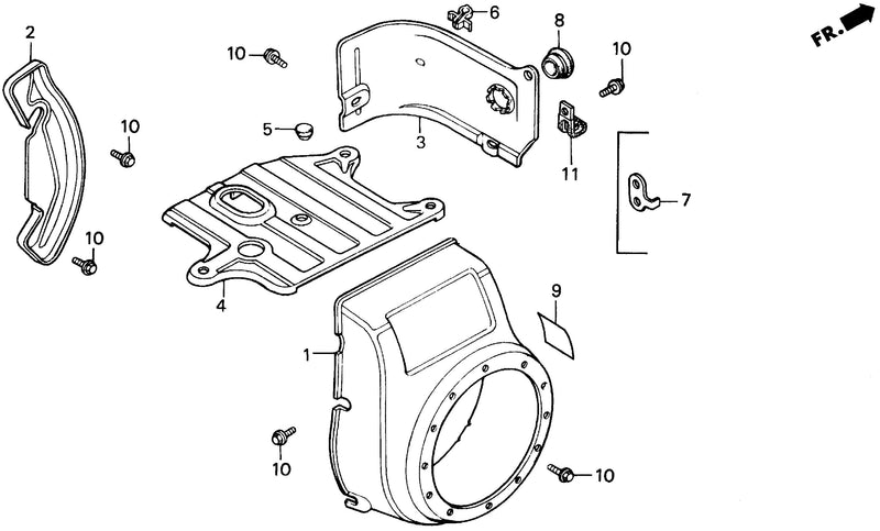 FR500   FAN COVER