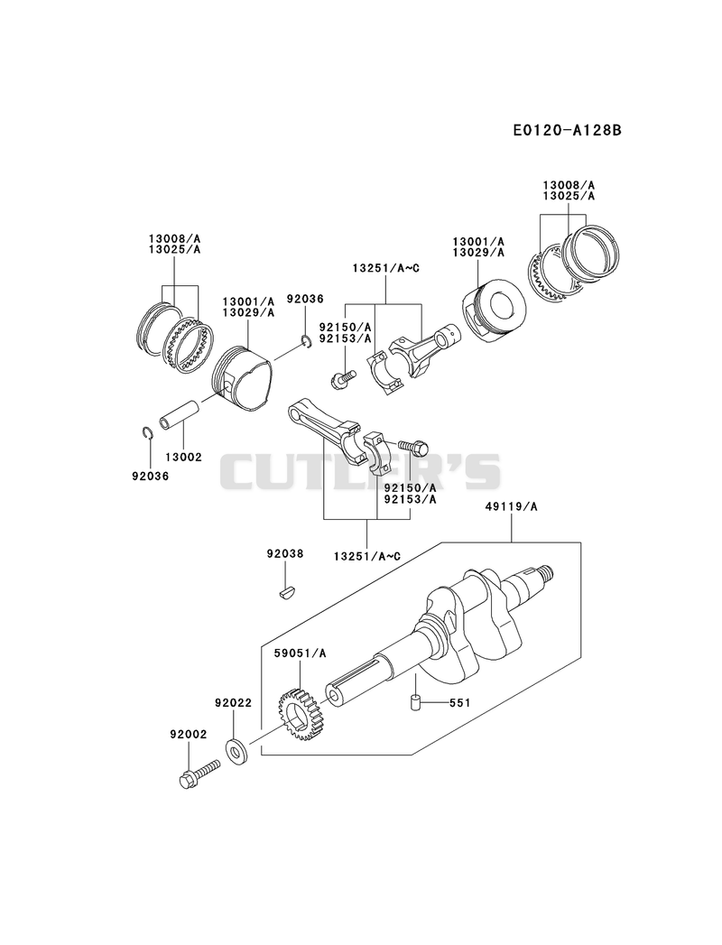 PISTON/CRANKSHAFT