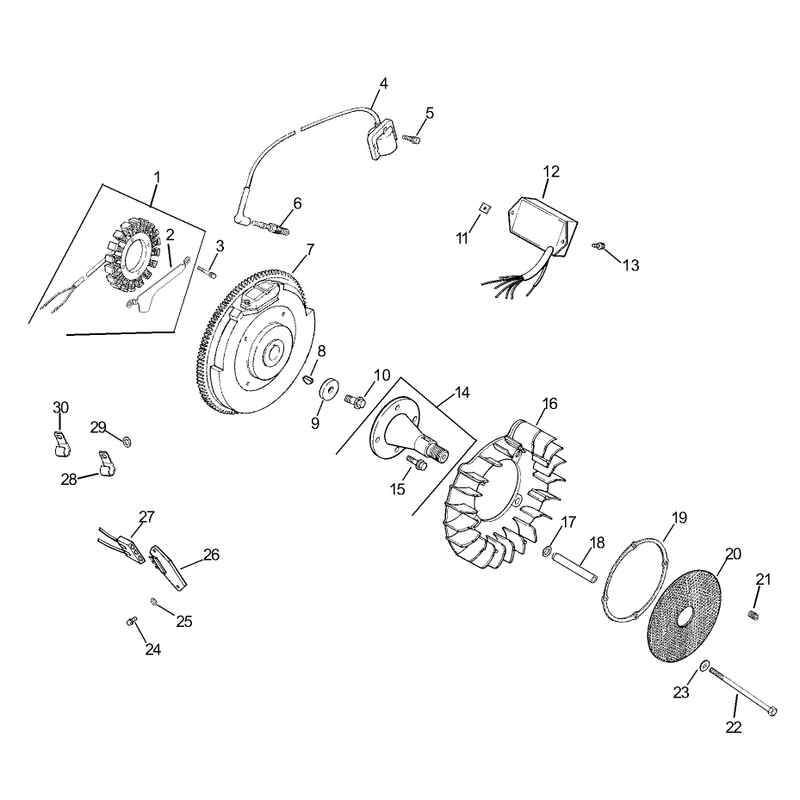 Group 5 IgnitionElectrical Assembly Kohler CH740-0007