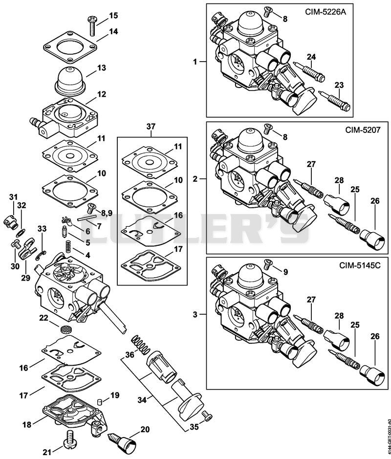 Carburetor C1M-S226, C1M-S207, C1M-S145