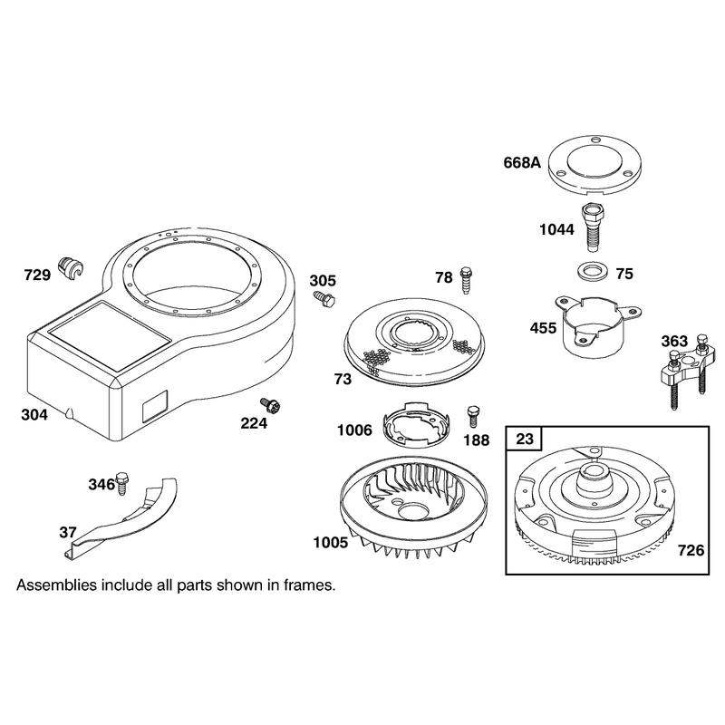 Engine Briggs and Stratton Model 28m707-1182-E1