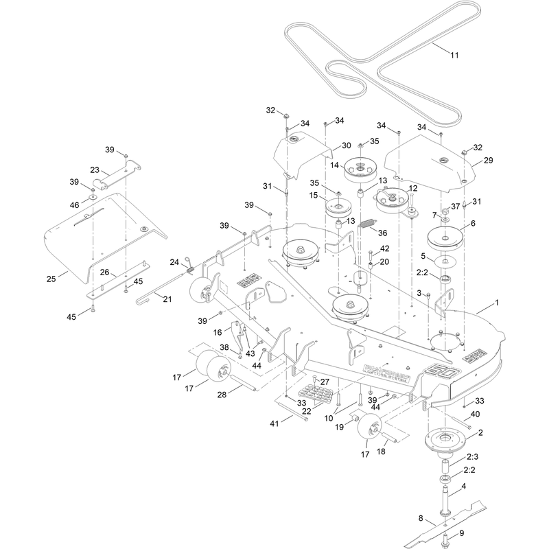 60 Inch Deck Assembly
