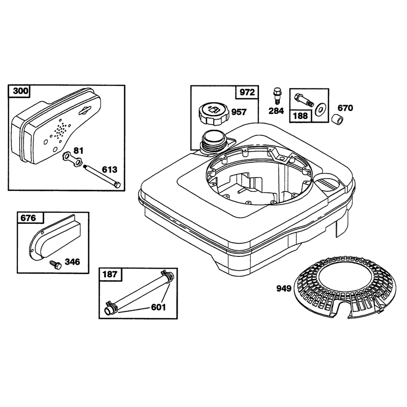 Engine Briggs and Stratton Model 122702-3171-01