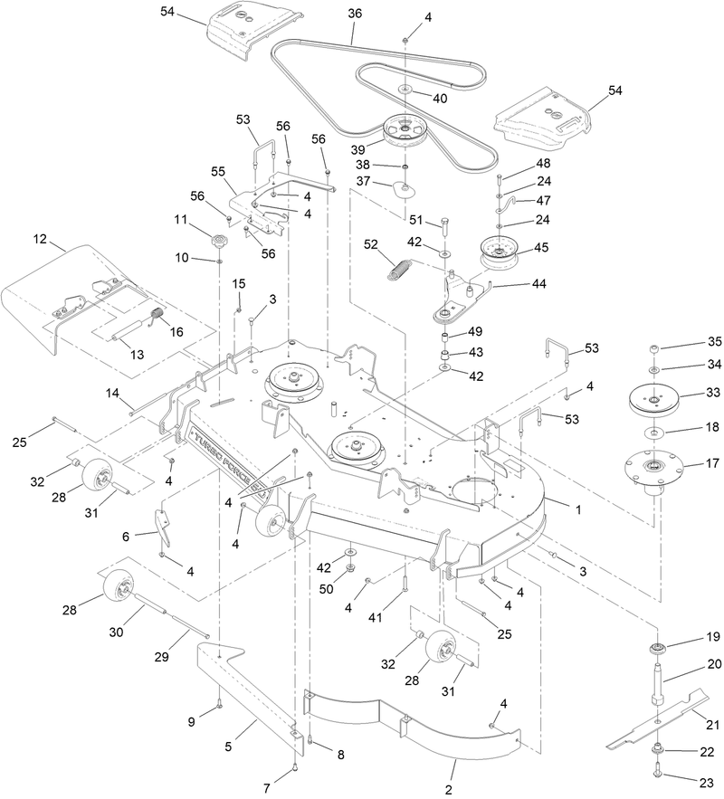 60 Inch Deck Assembly