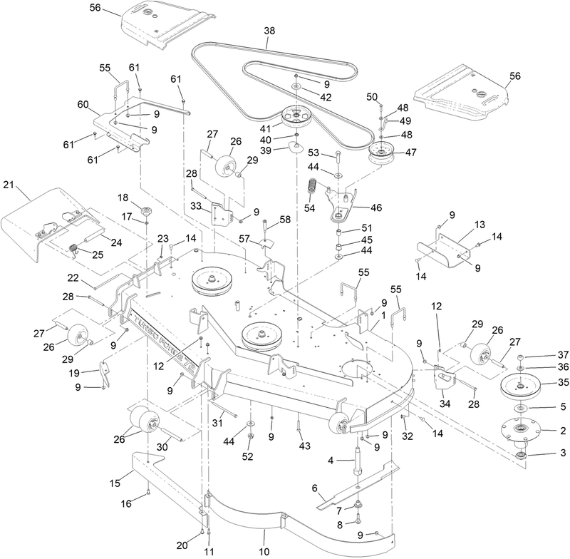 72 Inch Deck Assembly