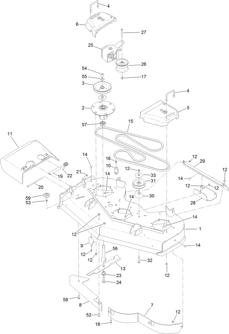 48 Inch Deck Assembly
