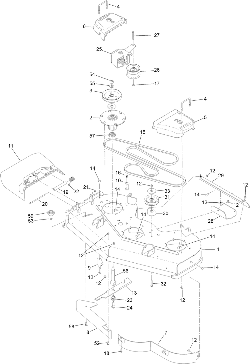 48 Inch Deck Assembly