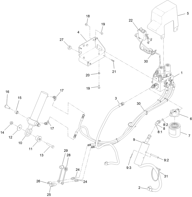 Low Flow Hydraulics Assembly