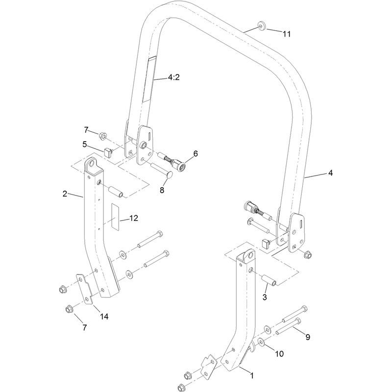 Roll-Over Protection System Assembly No. 116-0231