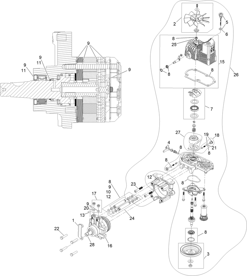 RH Hydro Assembly No 135 7900