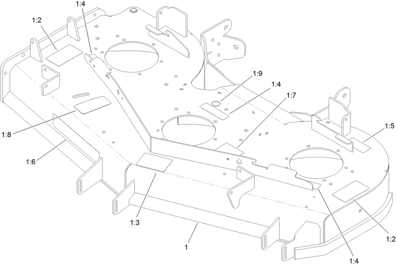 Deck Decal Assembly No 140 1168