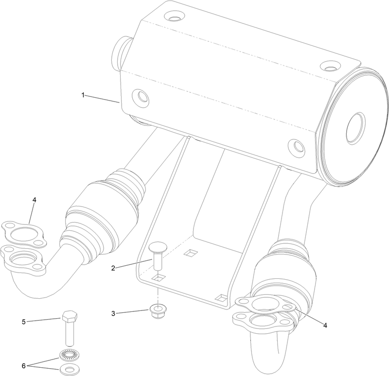 Muffler Kit Assembly No 135 7562