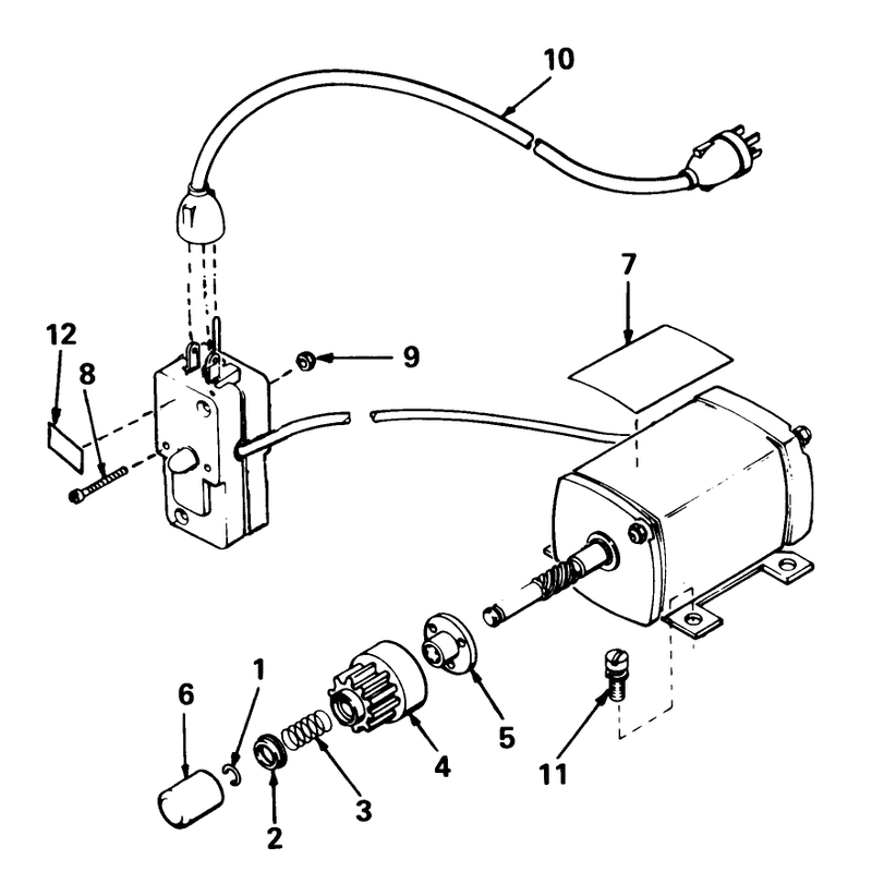 Starter Motor 110v Kit No. 37-4810 (canada Only)