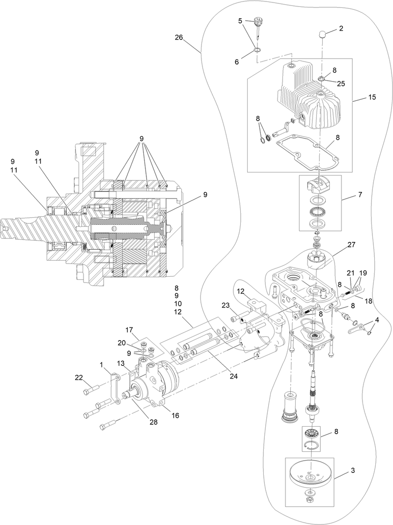 RH Hydro Assembly No 135 7902