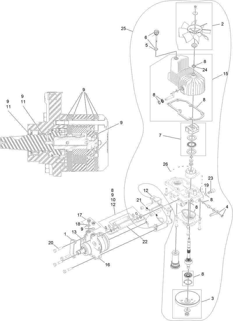 RH Hydro Assembly No 126 1320