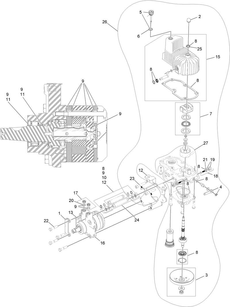 RH Hydro Assembly No 126 1328