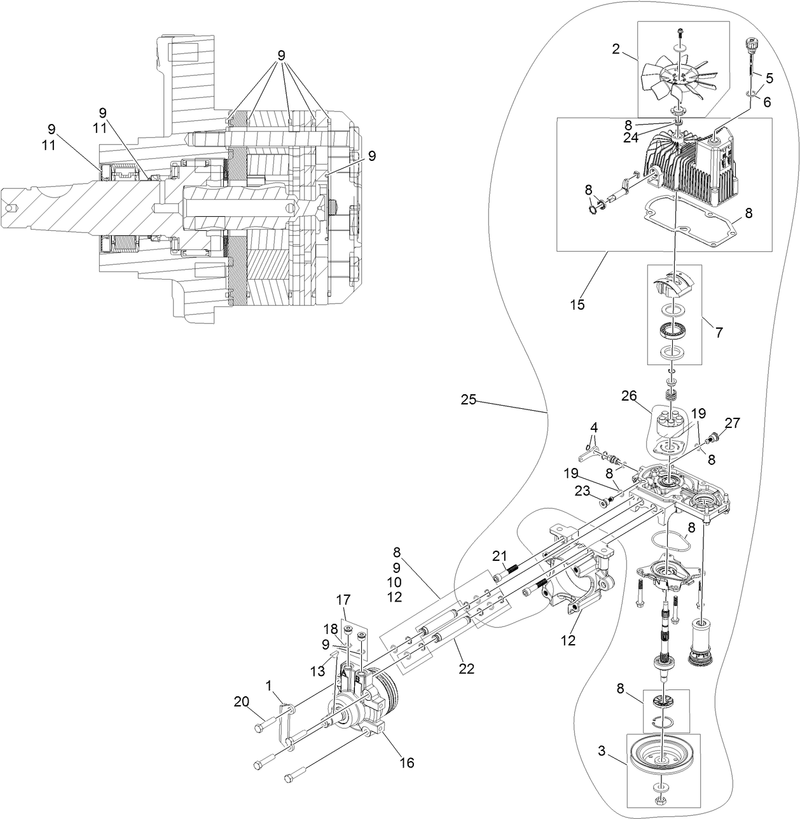 RH Hydro Assembly No 135 7904