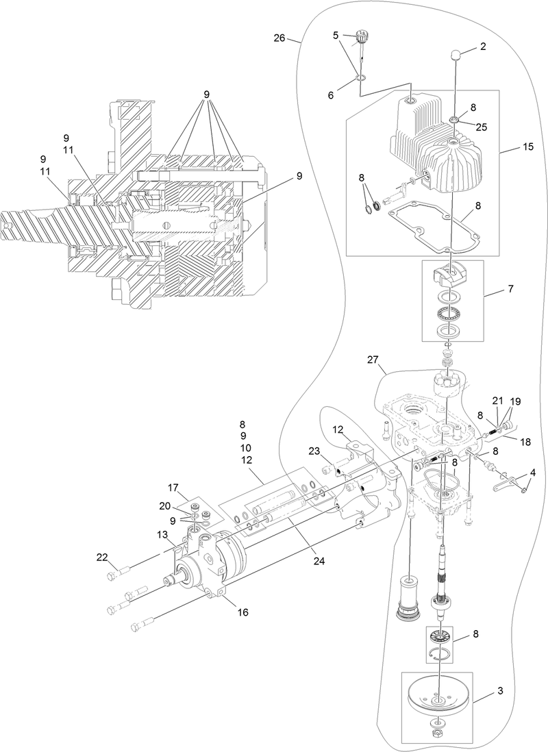 LH Hydro Assembly No 126 1327