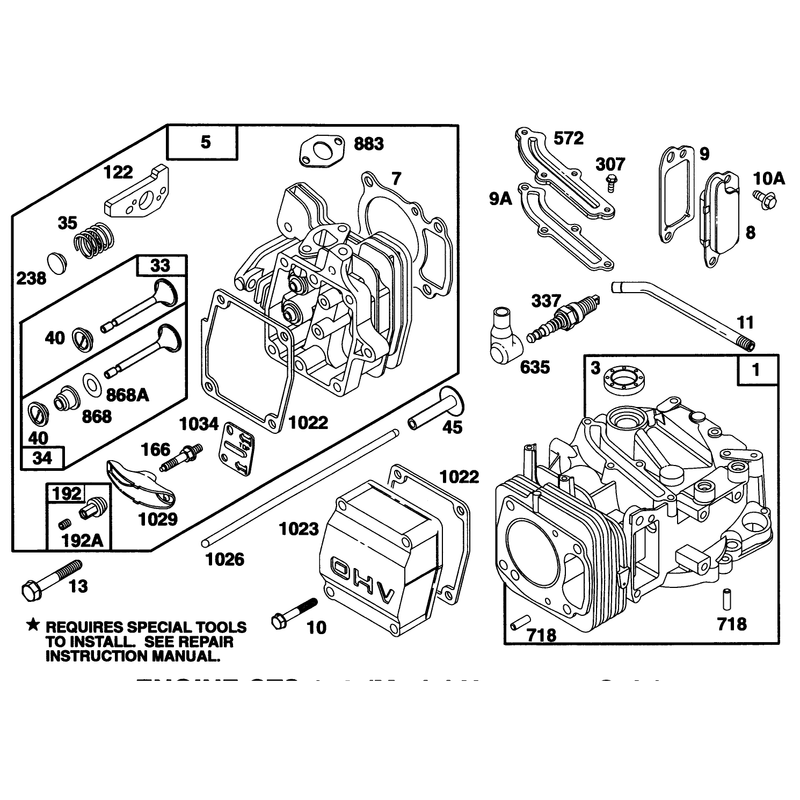 Engine GTS 150 Model No 20466 Onlymodel No 97777-0311-A1