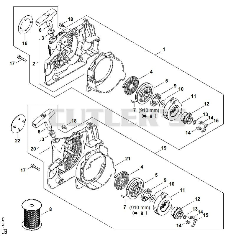Rewind starter ErgoStart/Easy2Start