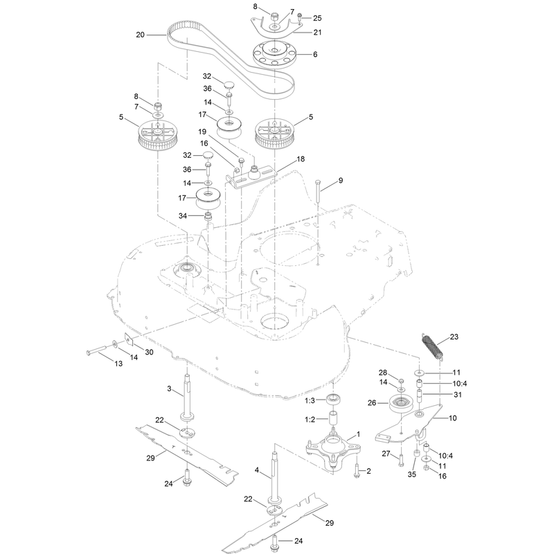 Spindle and Blade Assembly