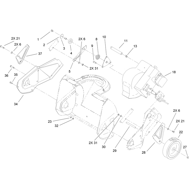Engine, Rotor Housing and Sideplate Assembly