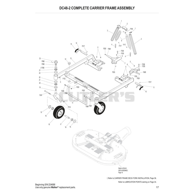 DC48-2 Complete Carrier Frame Assembly