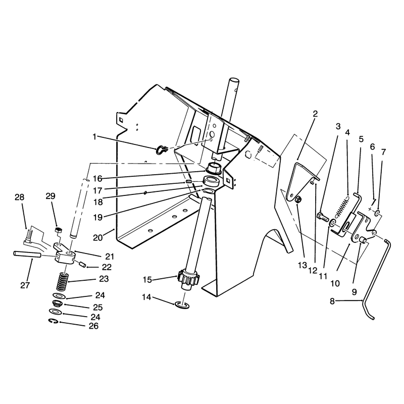 Steering Shaft and Indicator Assembly