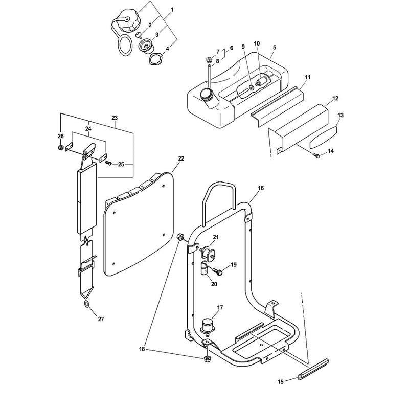 Fuel System, Backpack Frame, Harness