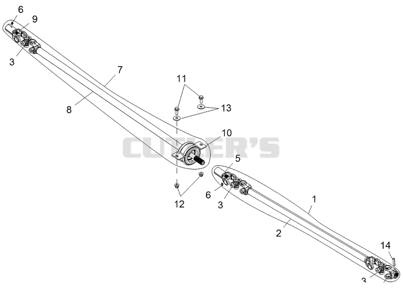 Front And Rear Prop Shaft