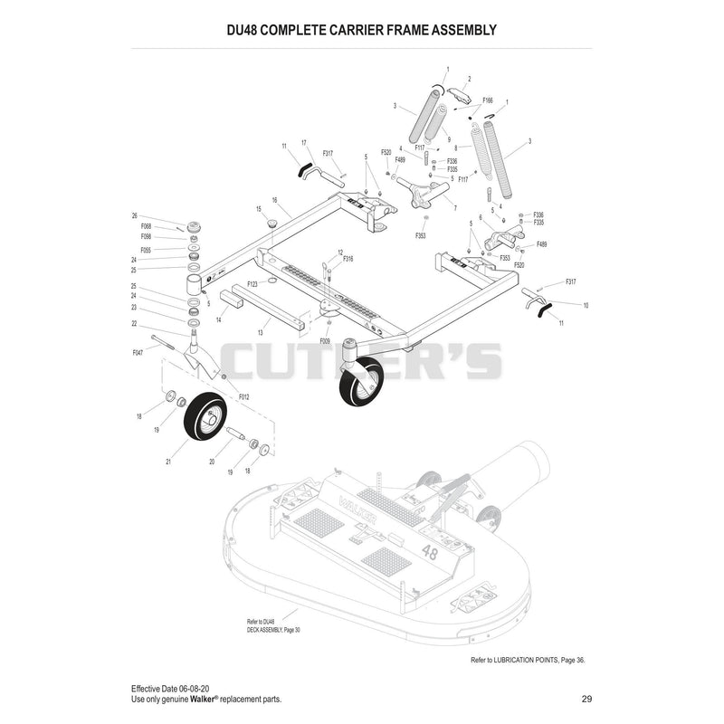 DU48 Complete Carrier Frame Assembly